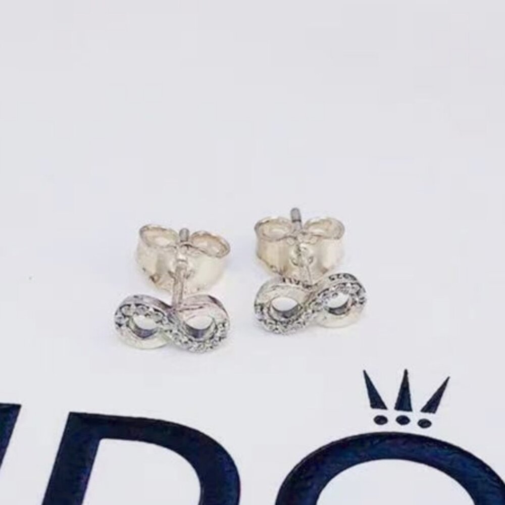 Pandora Sparkling Infinity Stud Earrings